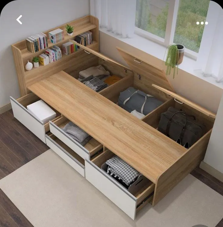 Cama con Almacenamiento “Caja de Luz”